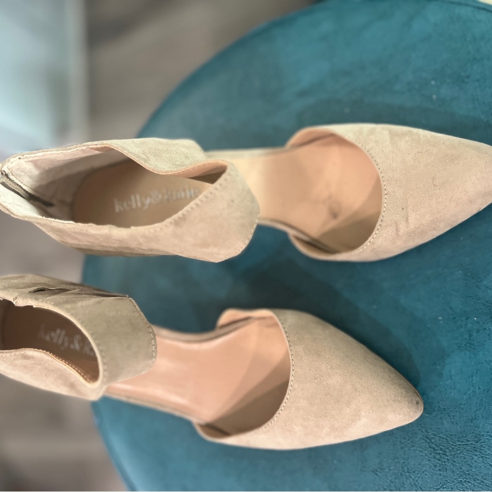 Beige suede, comfortable shoes
